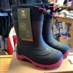 Kamik Snobuster1 winter boots girls toddler sz 9